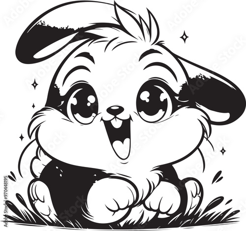 cute rabbit clipart vector design,awesome cute rabbit svg,high resolution printable cute rabbit artwork