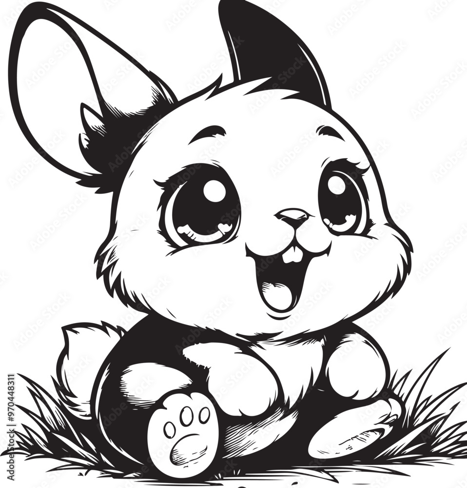 cute rabbit clipart vector design,awesome cute rabbit svg,high resolution printable cute rabbit artwork