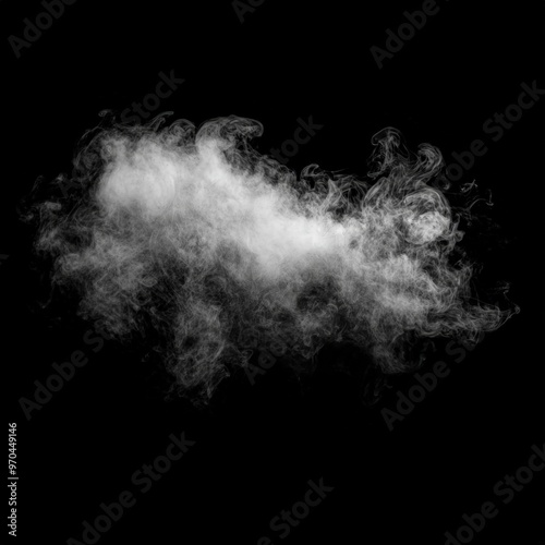 Abstract white smoke