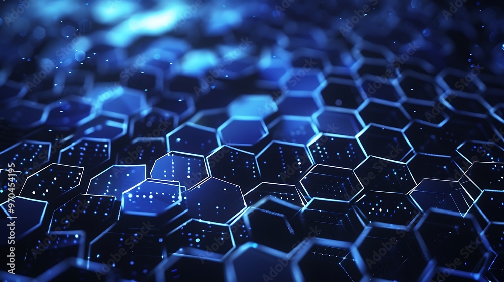 Digital Hexagon Abstract Background with Intricate Details and Depth, Plain Background, Copy Space, Hexagon, Abstract Digital Hexagon Abstract Background with Intricate Details and Depth, Plain Background, Copy Space, Hexagon, Abstract