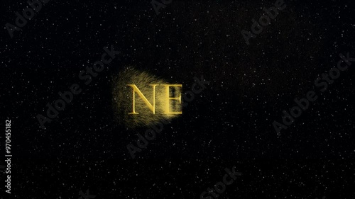 2025 new year's celebrations yellow glowing scene on sky background.Happy New Year 2025.