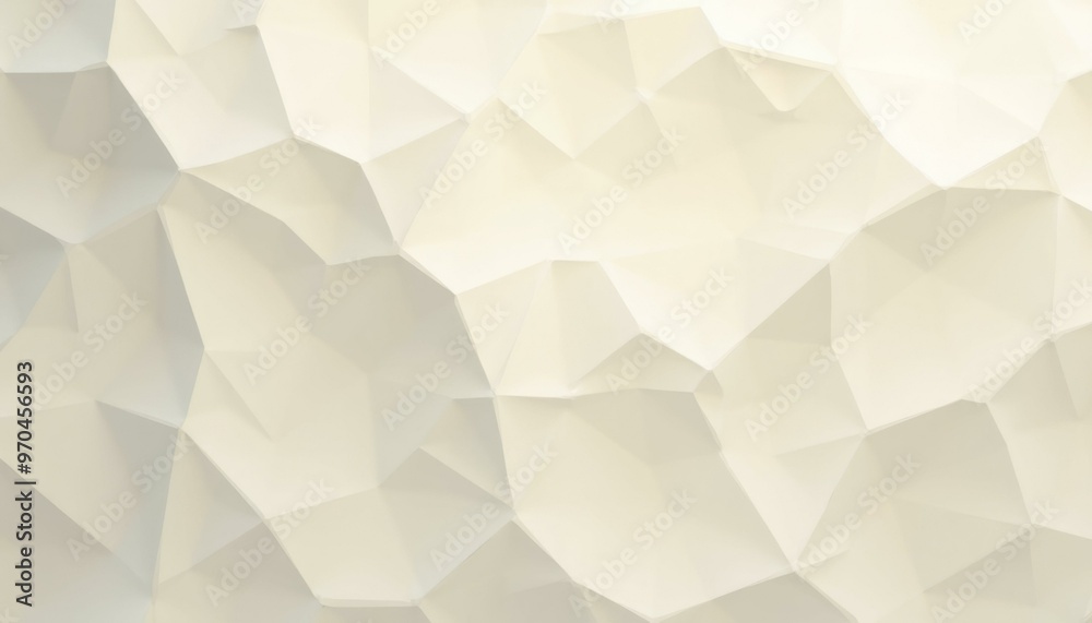 Obraz premium Geometric Abstract Background with Varying Triangular Facets in Beige and Light Brown