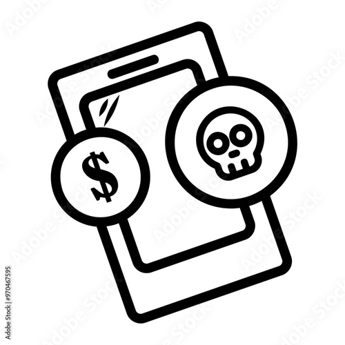 infected Line Icon