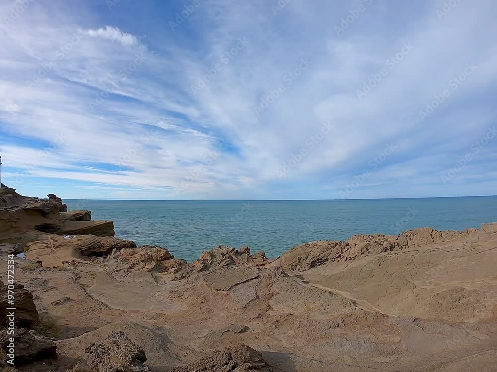 Views of the castlepoint lighthouse at Castlepoint , New Zealand Views of the castlepoint lighthouse at Castlepoint , New Zealand