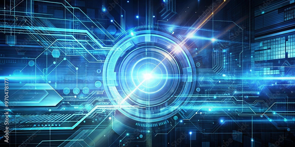 Futuristic technology background with digital abstract design elements Futuristic technology background with digital abstract design elements