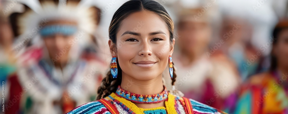 A traditional Indigenous powwow with dancers in colorful regalia, powwow, dancers, colorful regalia A traditional Indigenous powwow with dancers in colorful regalia, powwow, dancers, colorful regalia