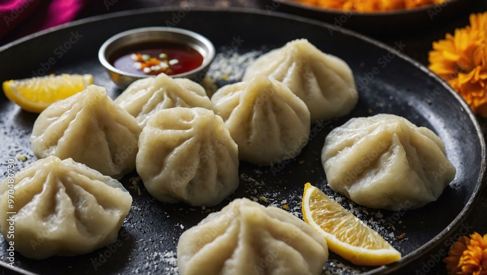 Sweet dumplings Modaka, shown both steamed and frying, are made for Ganesh Chaturthi. Sweet dumplings Modaka, shown both steamed and frying, are made for Ganesh Chaturthi.