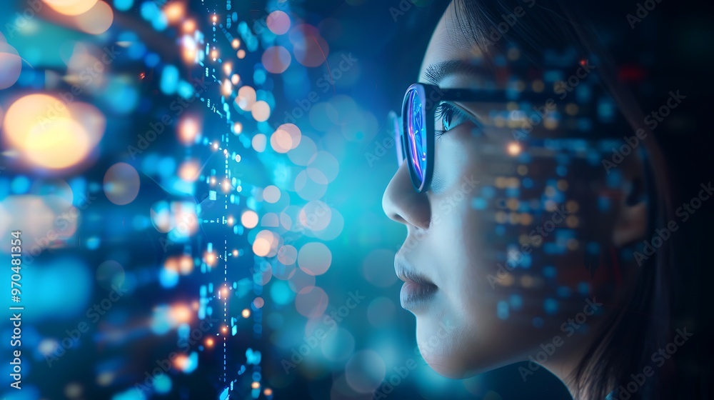 Data Analyst Using High Tech Screen for Analysis, Data Analyst, High Tech, Analysis Data Analyst Using High Tech Screen for Analysis, Data Analyst, High Tech, Analysis