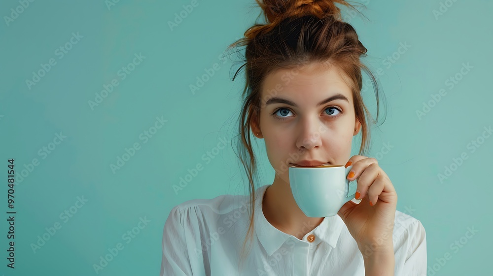 Businesswoman Studying Market Reports, Business Theme, Portrait Shot, Market, Reports Businesswoman Studying Market Reports, Business Theme, Portrait Shot, Market, Reports