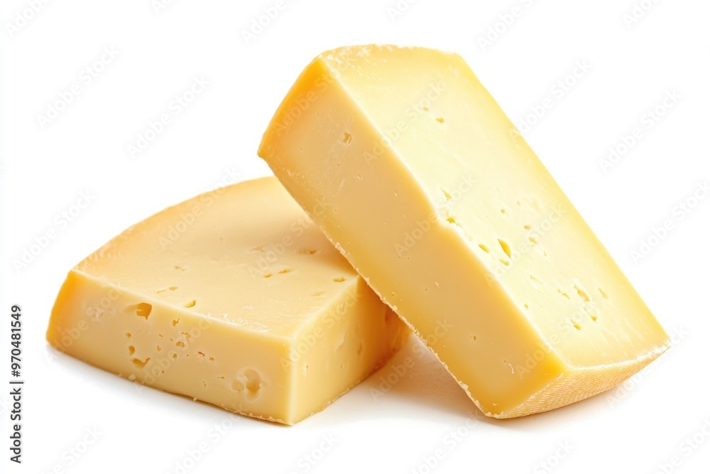 Pair of Cheeses. Culinary Composition with a Variety of Cheese Chunks Pair of Cheeses. Culinary Composition with a Variety of Cheese Chunks
