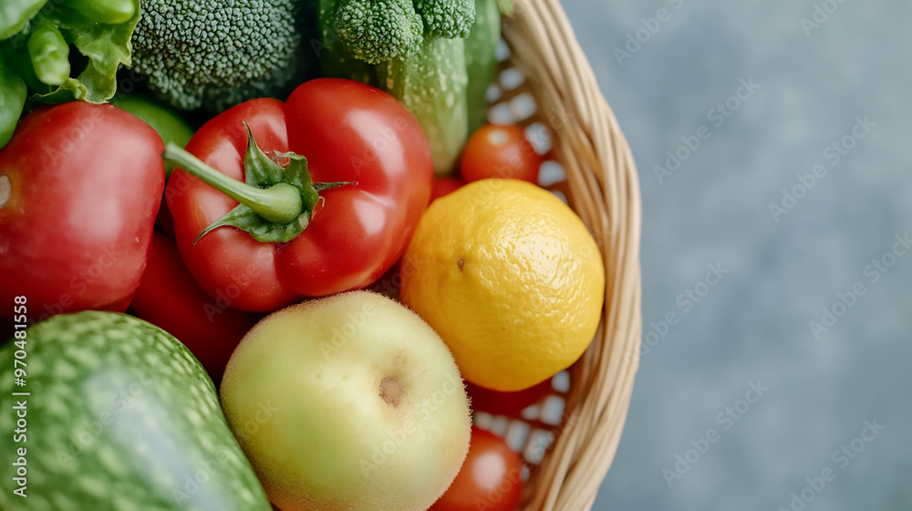 fresh vegetables in a basket fresh vegetables in a basket