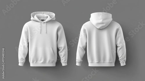 Blank black hoodie mockup .