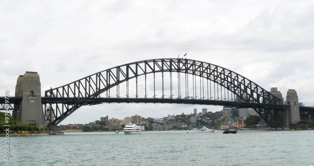 Sydney Harbour Bridge, one of the landmarks of Sydney, Australia. Sydney Harbour Bridge, one of the landmarks of Sydney, Australia.