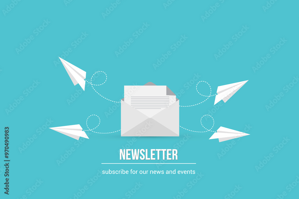 Obraz na plátně Newsletter