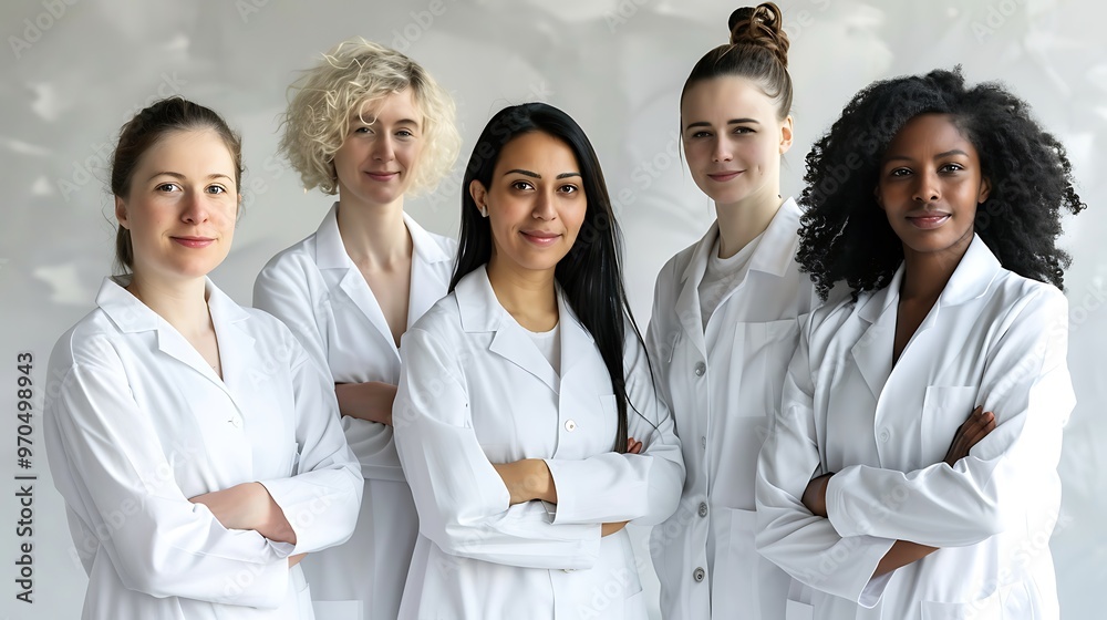 Diverse Female Musicians, Group Portrait Shot, Illustration Style, Diversity Concept, Musicians Diverse Female Musicians, Group Portrait Shot, Illustration Style, Diversity Concept, Musicians