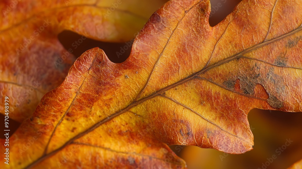 custom made wallpaper toronto digitalAutumn Oak Leaf Macro
