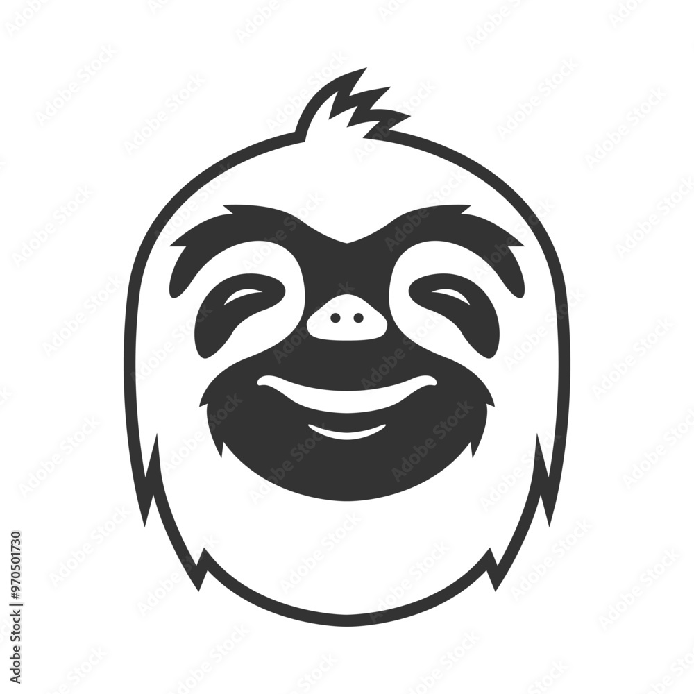 Sloth icon logo design illustration Sloth icon logo design illustration