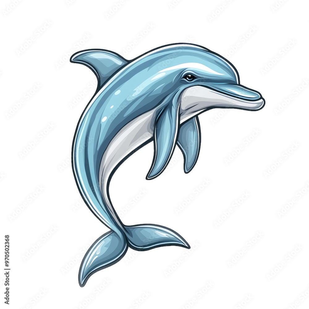 Obraz premium Dolphin | Icon | Anime
