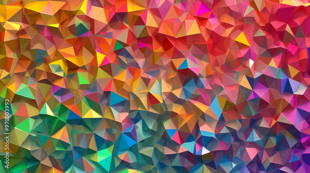 A colorful background made of many small triangles, perfect for a website or business presentation. A colorful background made of many small triangles, perfect for a website or business presentation.