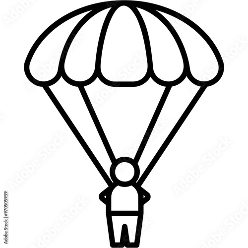 Skydiving  Icon
