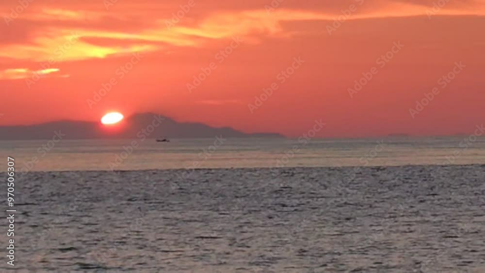 sunset on the beach