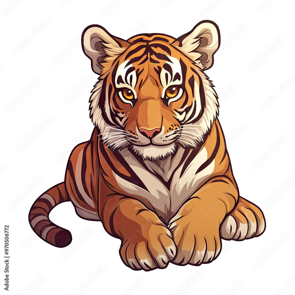 Obraz premium Malayan Tiger | Icon | Anime
