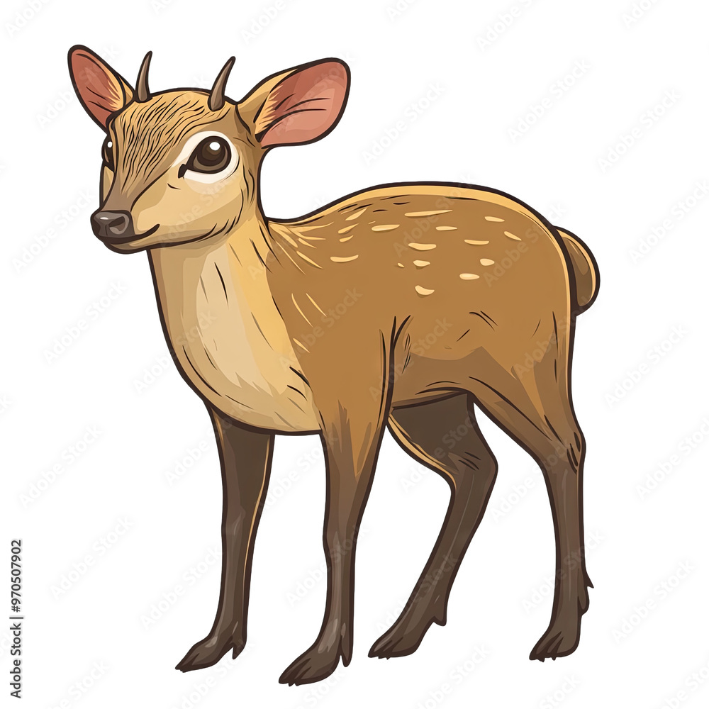 Fototapeta premium Muntjac | Icon | Anime