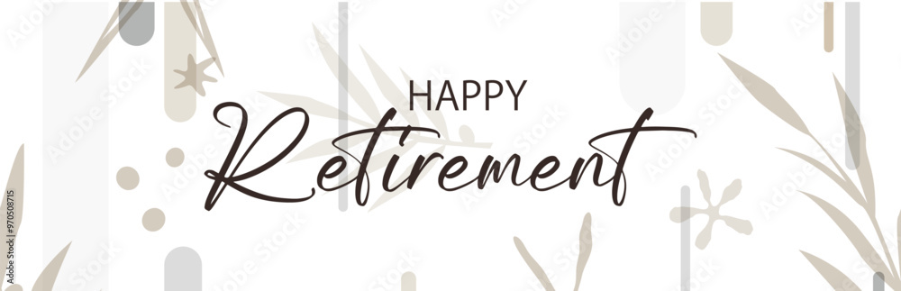 Obraz premium happy retirement card 