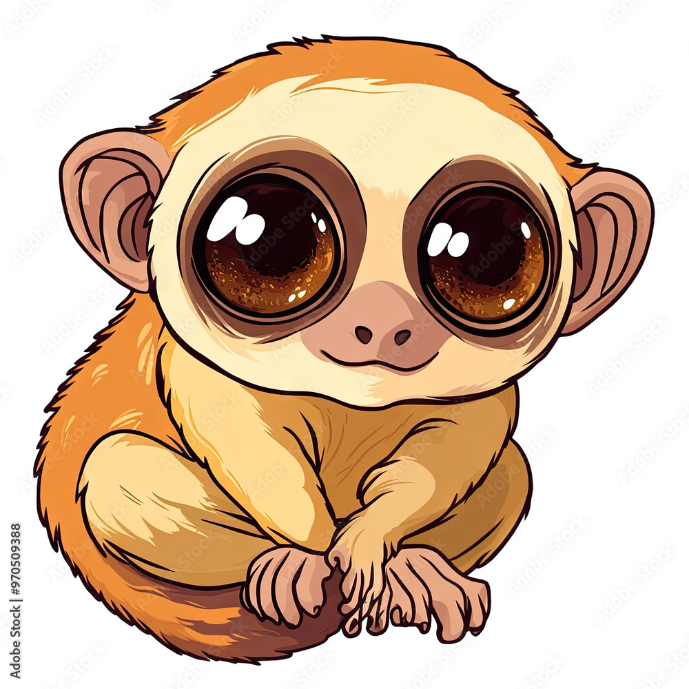 Obraz premium Pygmy Slow Loris | Icon | Anime