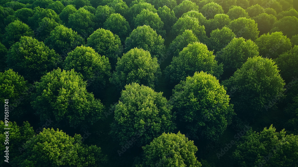 Aerial View of Lush Green Forest Canopy Aerial View of Lush Green Forest Canopy