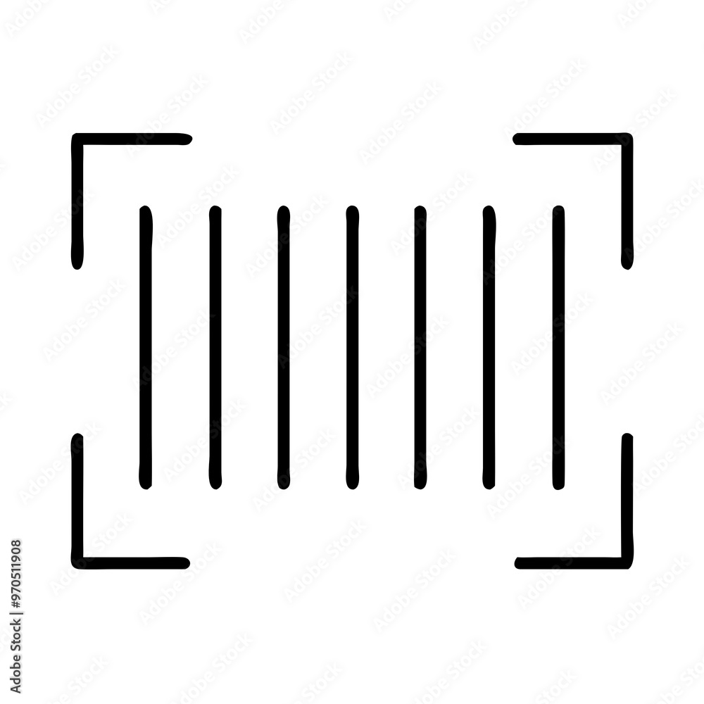 Barcode symbol on a transparent background Barcode symbol on a transparent background