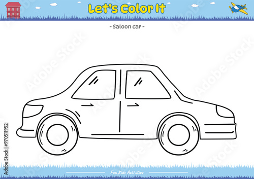 Lets color it Saloon car