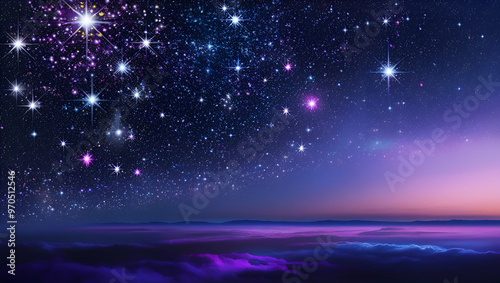 Endless mysteries in the starry heavens bright AI Generation