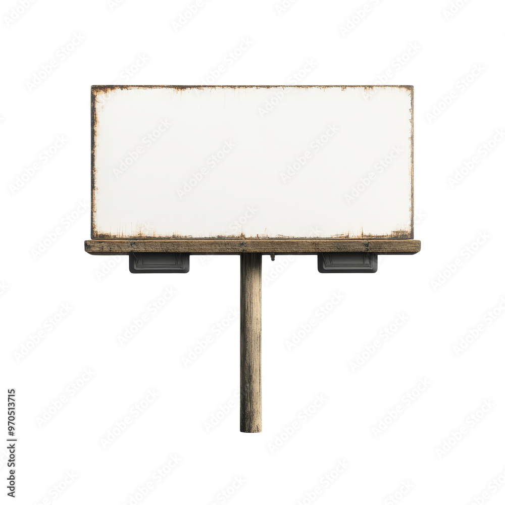 Obraz premium Vintage Billboard with Isolated