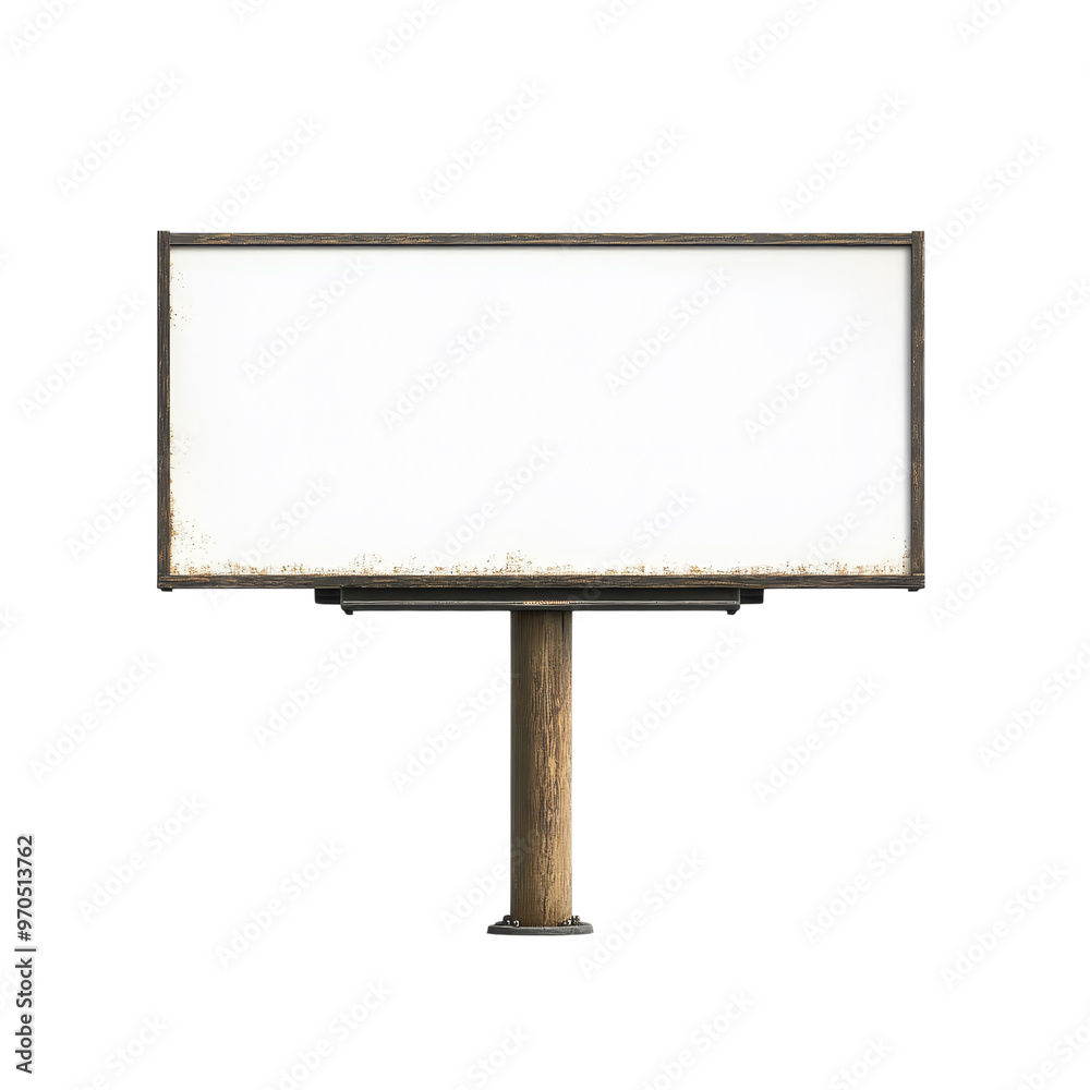 Blank Billboard Sign Isolated