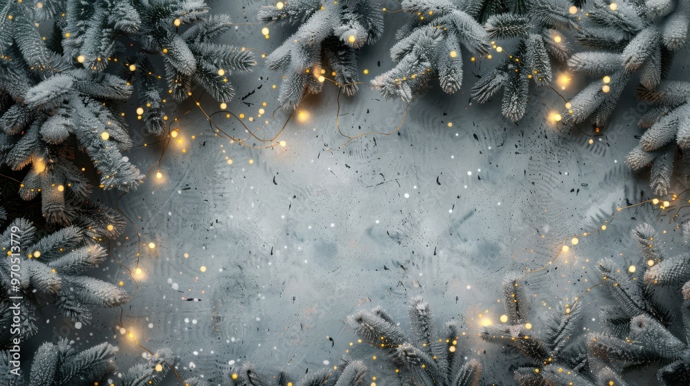 Obraz premium The Magical Christmas Pine Frame