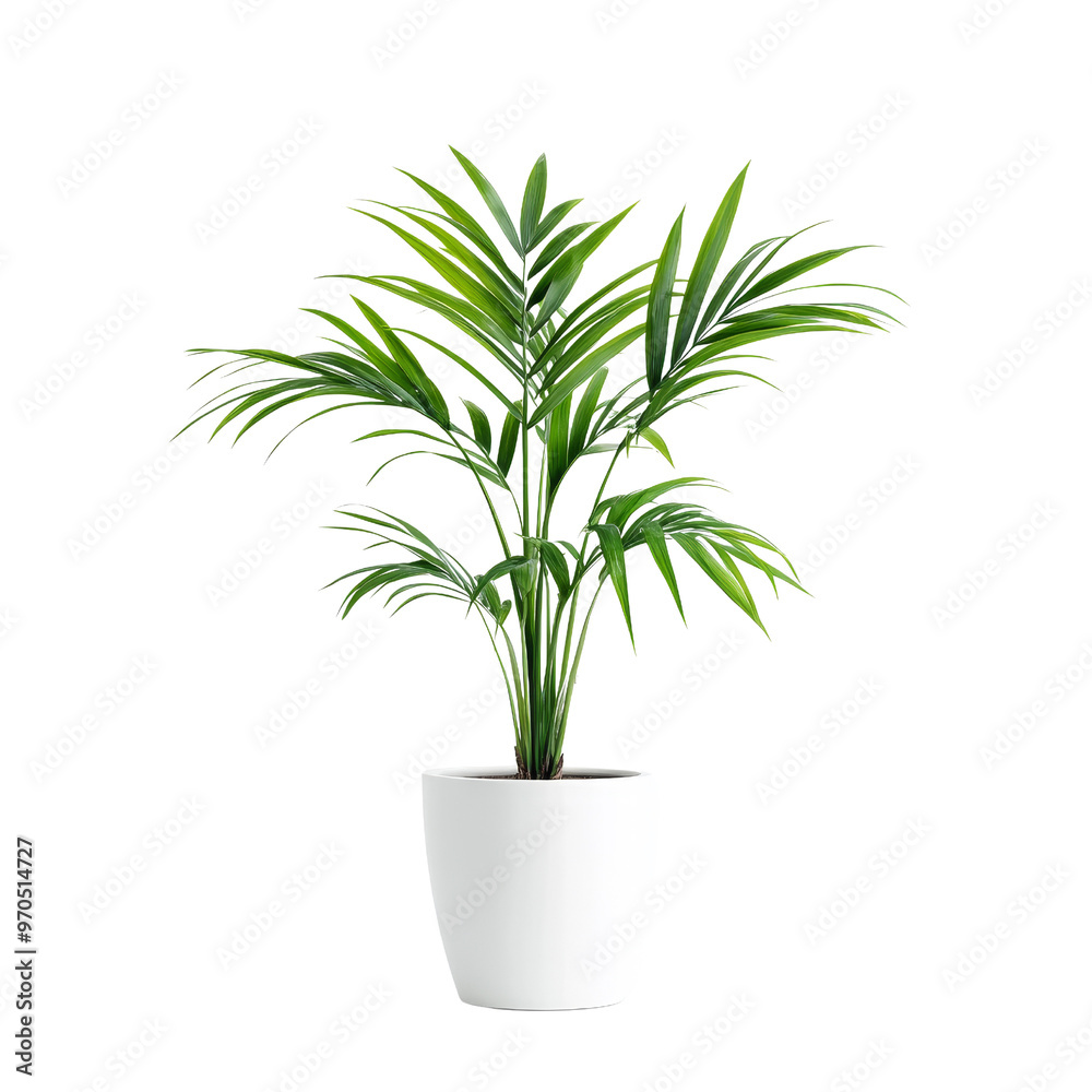 Green Plant In White Pot Green Plant In White Pot