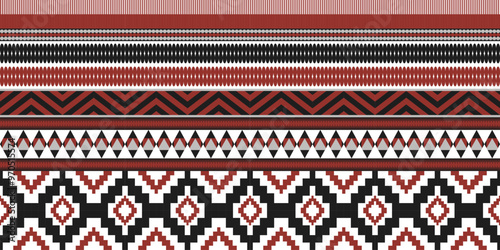 Geometric ethnic pattern, seamless pattern of the Navajo tribe. Native American. Seamless vector pattern, seamless Mexican rug, woven carpet. Folk embroidery, Bohemian, Aztec style.	