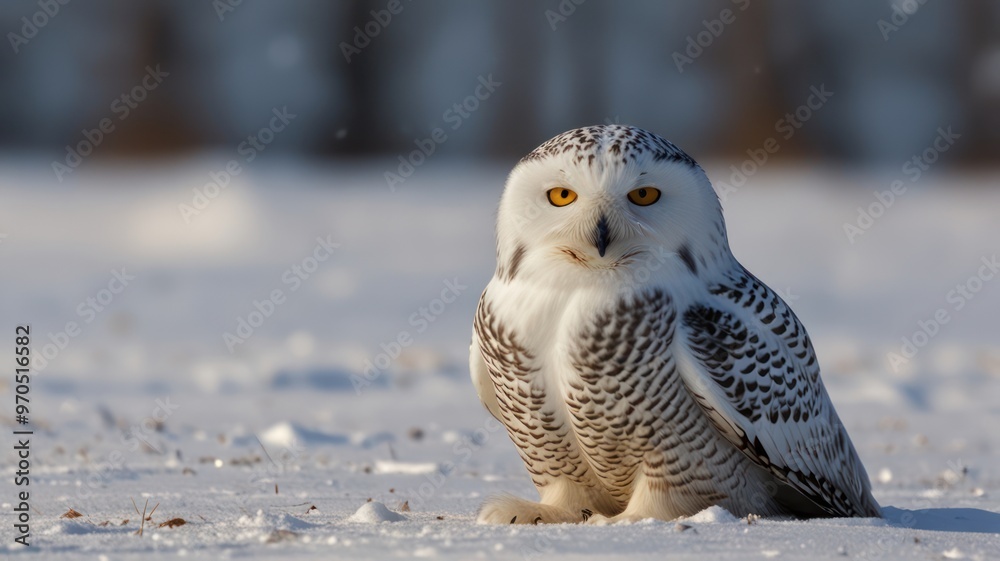 Snowy Owl in Winter Wonderland Snowy Owl in Winter Wonderland