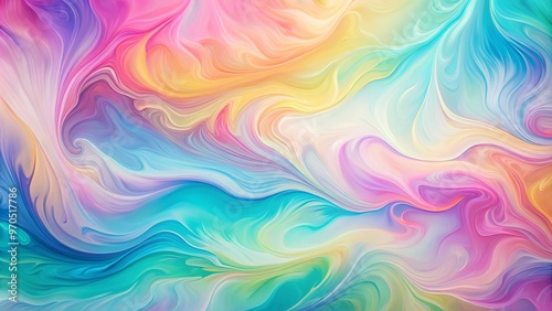 Soft pastel abstract background with vibrant colors and fluid shapes perfect for artistic projects