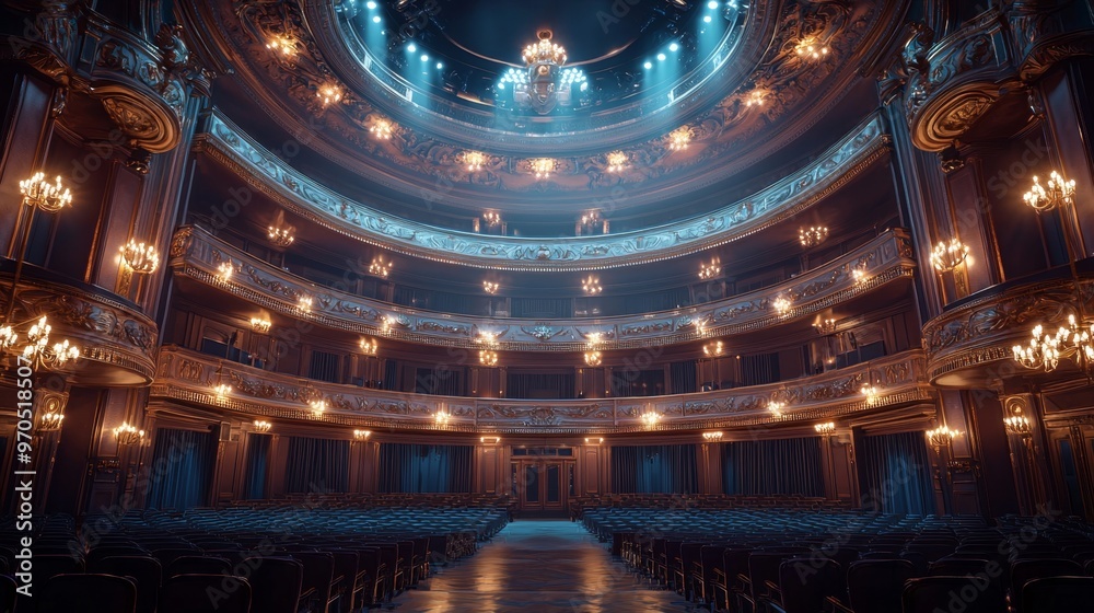 Obraz premium Empty Theater Seats.