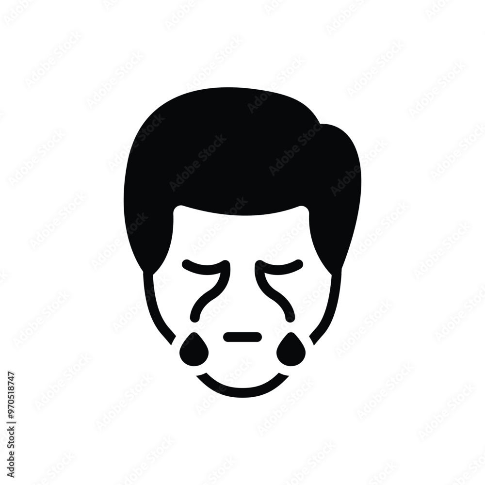 Black solid icon for streaming eye Black solid icon for streaming eye