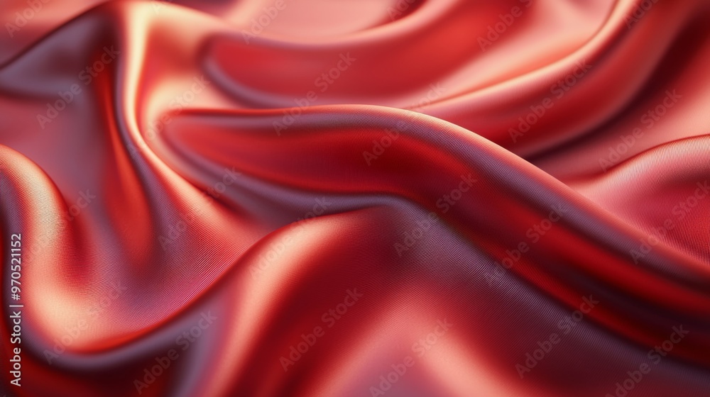 Obraz premium Red Satin Drape.