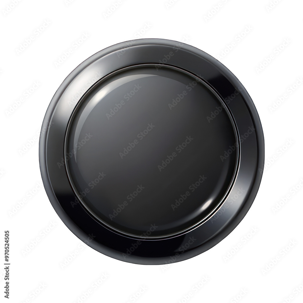 Round black web button top view isolated on transparent background Round black web button top view isolated on transparent background