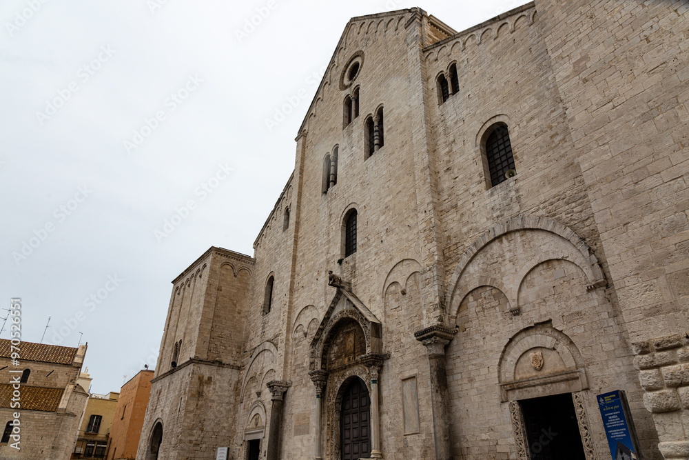 View to exterior of basilica San Nicola in Bari View to exterior of basilica San Nicola in Bari