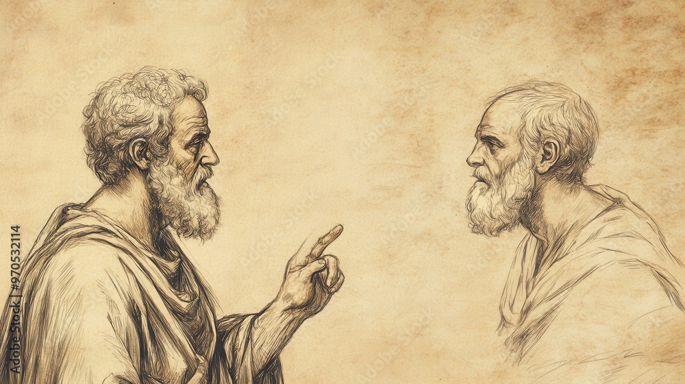 Fototapeta premium The Lord Rejects Saul as King in 1 Samuel: Samuel Rebukes Saul, Obedience Over Sacrifice, Biblical Illustration