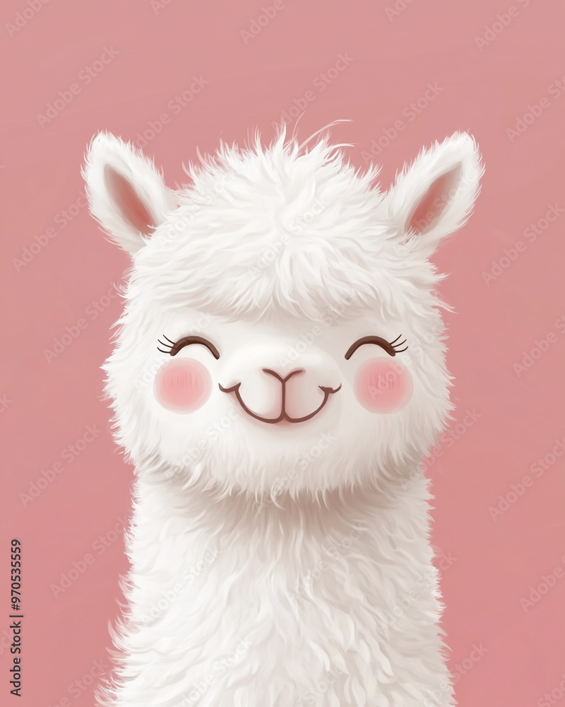 very cute Alpaka happiness smiling very cute Alpaka happiness smiling