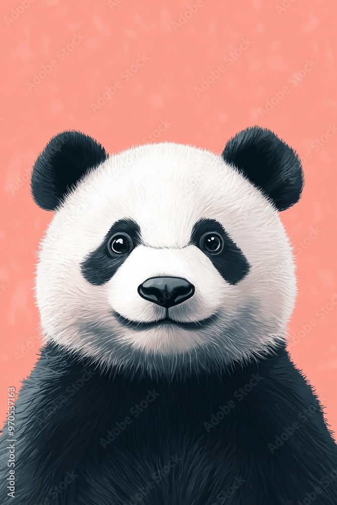 cute panda happiness smiling portrait cute panda happiness smiling portrait