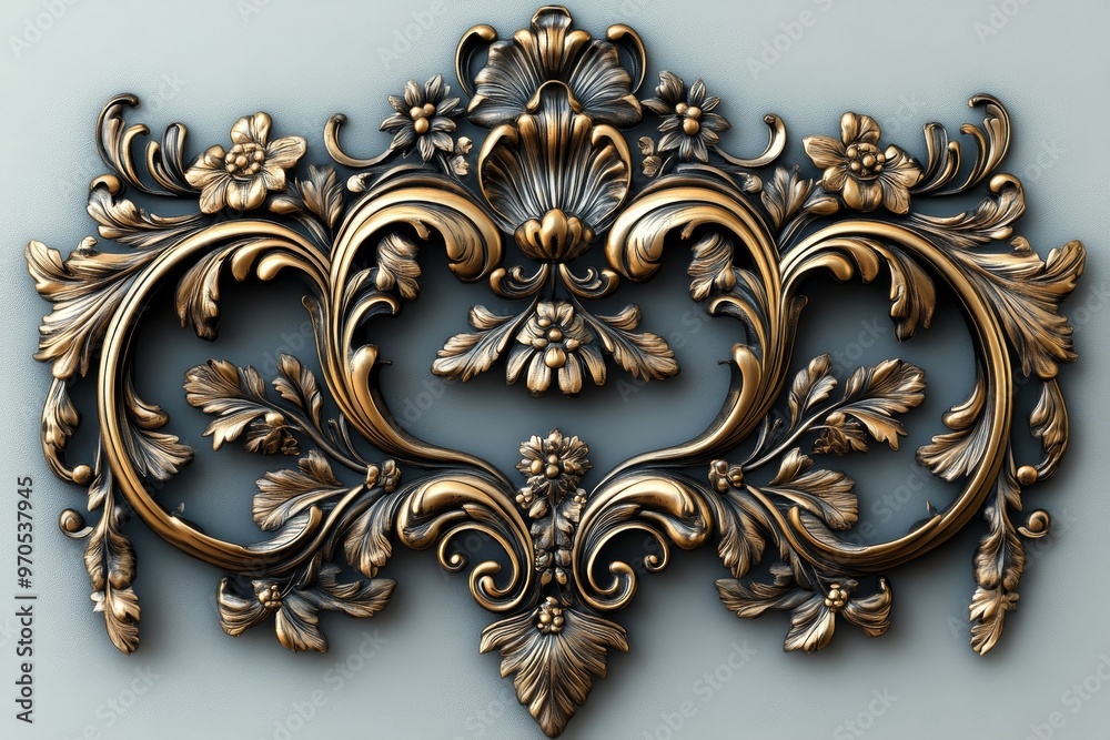 Ornate Gold Filigree Design Ornate Gold Filigree Design