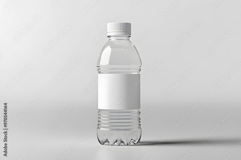 High-Quality Mockup of 50cl Transparent Juice Bottle with Customizable Label High-Quality Mockup of 50cl Transparent Juice Bottle with Customizable Label